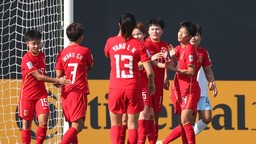 中国女足四球大胜中国台北 获亚洲杯开门红