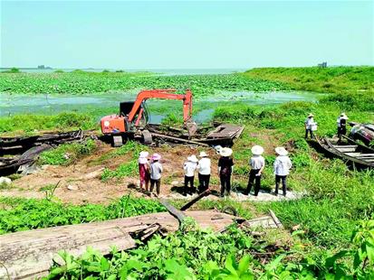 荆州长湖渔船拆解正式启动