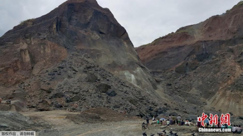 缅北采玉场废矿堆又发生坍塌 13人死100人被埋