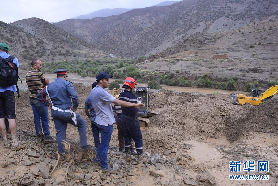 摩洛哥南部山区泥石流造成15人死亡