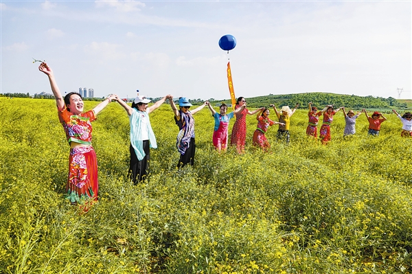大连普兰店夏沟村油菜花公园惊艳开园