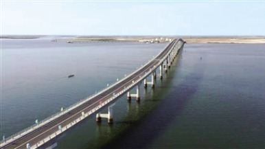 中企承建塞内加尔方久尼大桥开通