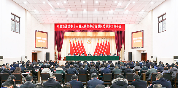 中国共产党自贡市沿滩区委召开十三届三次全会_fororder_1会议现场