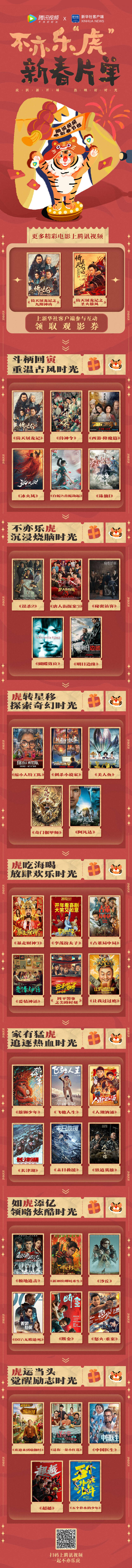 新热电影与经典影片齐上阵 腾讯视频虎年电影春节档为春节好时光加足“燃料” 新热电影与经典影片齐上阵 腾讯视频虎年电影春节档为春节好时光加足“燃料”
