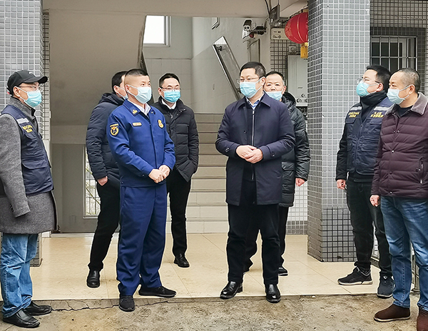自贡大安:落实各项安排部署 全力保证人民群众度过一个安乐祥和的节日_fororder_督导现场