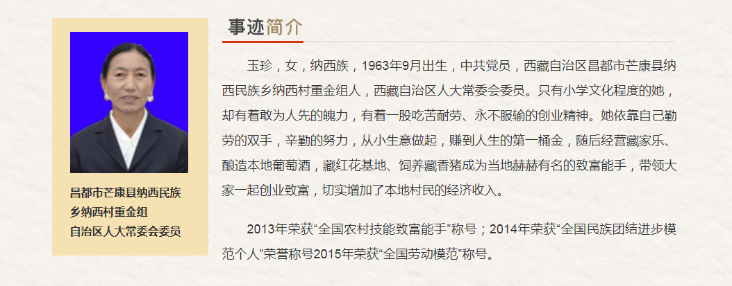 西藏自治区“最美奋斗者”推荐人选