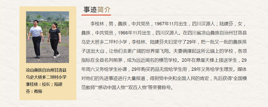 四川省“最美奋斗者”推荐人选