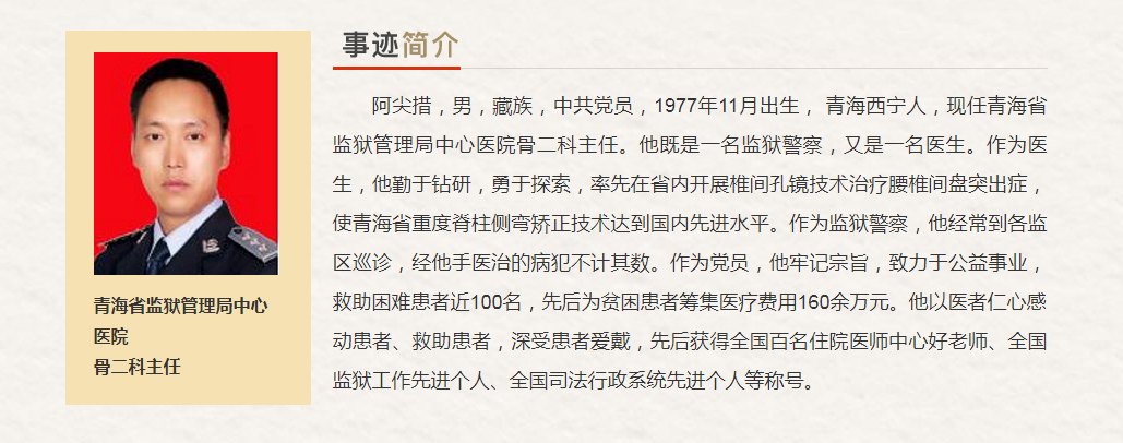青海省“最美奋斗者”推荐人选