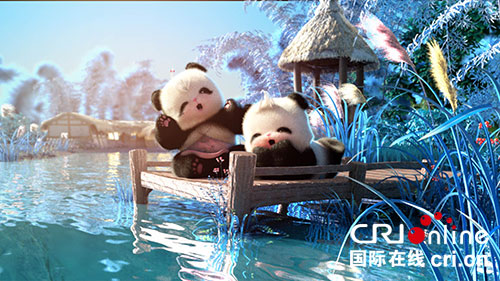 PK功夫熊猫 成都诞生史上最萌3D熊猫动画