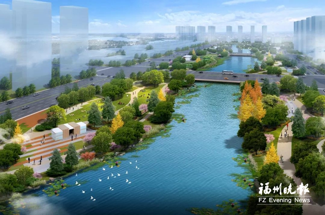 福州滨海新城将打通核心区内河水系