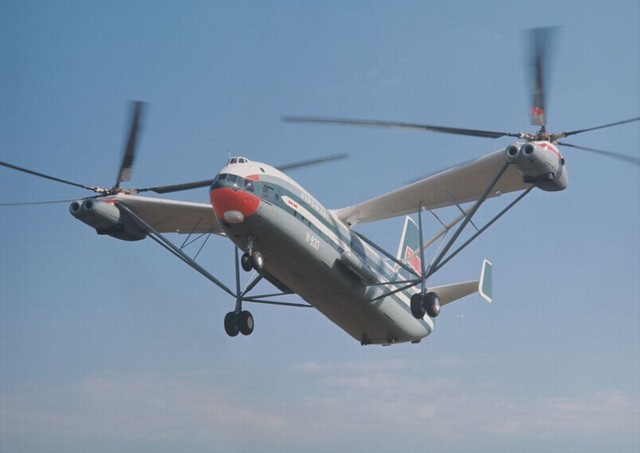超重型米-12双螺旋桨直升机(又名mil v-12直升机)