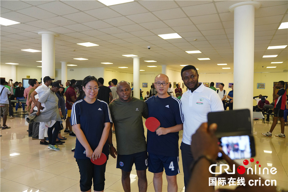 中国尼日利亚合办乒乓球友谊赛喜迎中尼国庆