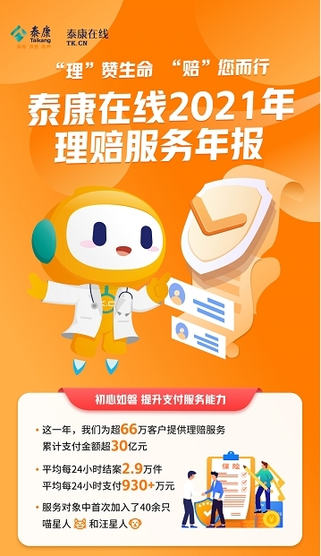 泰康在线持续完善“医药险”服务闭环 为用户提供“全流程”健康服务