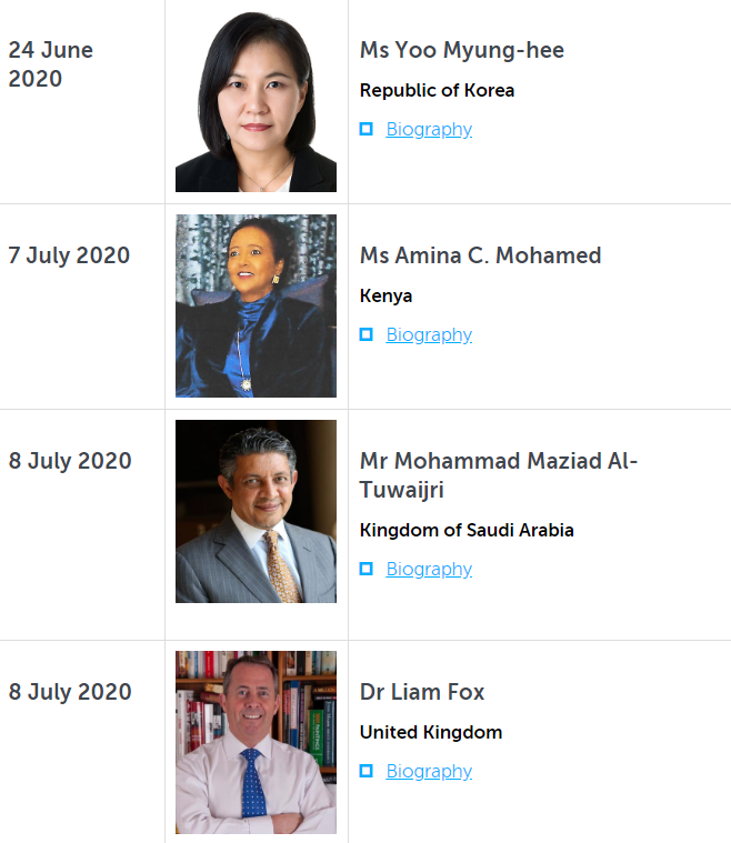 世贸组织新总干事提名结束 8名候选人参与角逐