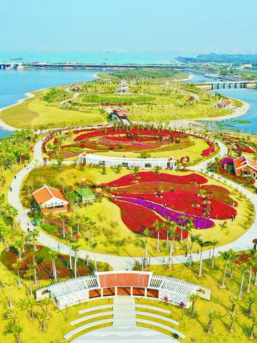 厦门马銮湾生态三岛公园试开放