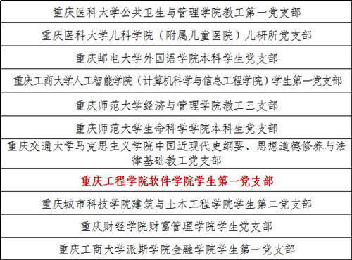 （加急）【原创】重庆工程学院基层党组织入选全国党建工作标杆院系和样板支部培育创建单位_fororder_图片2