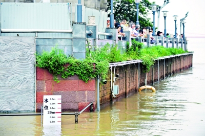28.77米 汉口站水位居历史第四位 洪峰安然过汉 堤上枕戈待旦