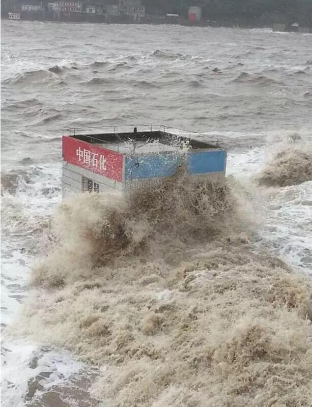 迎战“利奇马” 他们逆风而行