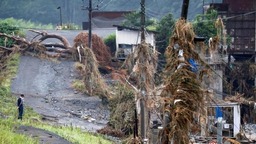 日本多地暴雨已致77人死亡 24县约1.5万栋房屋受损