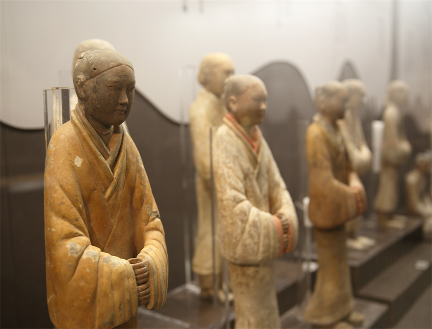 汉文帝霸陵出土的23件(组)精品文物首次在汉景帝阳陵博物院展出_fororder_AN0A0090