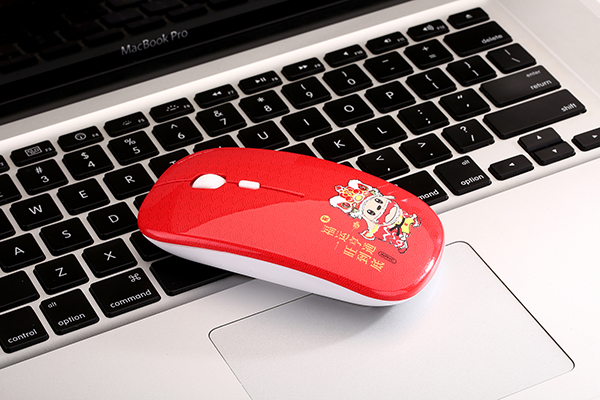 经典中国红 英菲克贺岁版充电无线鼠标限时优