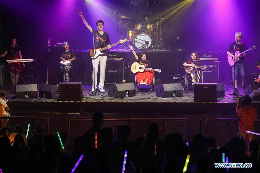 Chinese band with members suffering rare diseases releases 1st album in Beijing