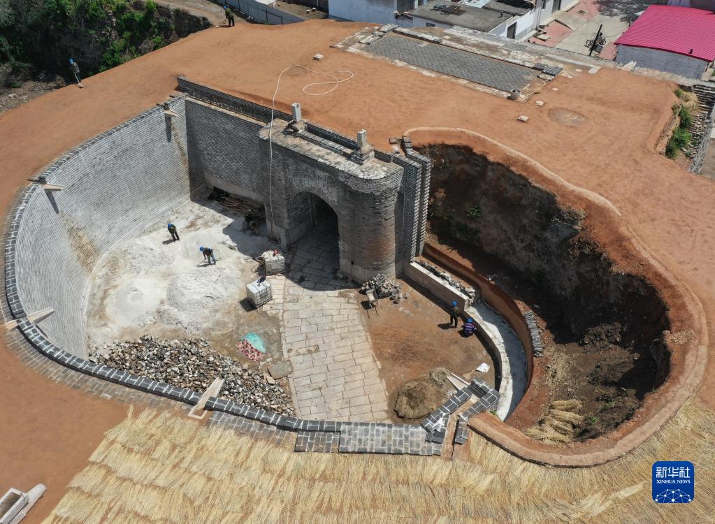 河北卢龙：明代永平府城墙西门等修缮工程加紧施工