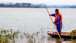 一人一舟 坚守在成都兴隆湖的“水生态维护者”们