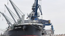 大连港首次接卸保加利亚外贸进口玉米_fororder_rBABCmKBojqATw36AAAAAAAAAAA467.900x675.750x563