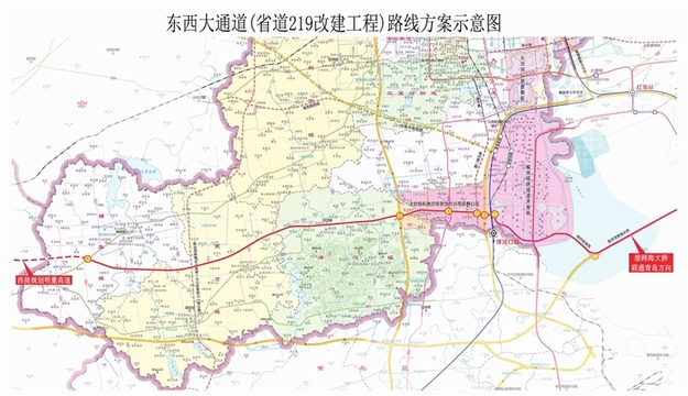 胶州将建东西大通道！全长39.1公里连接青岛潍坊