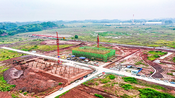 自贡沿滩:高性能有机氟材料项目驶入加速建设“快车道” 年产量2.6万吨_fororder_1项目建设现场
