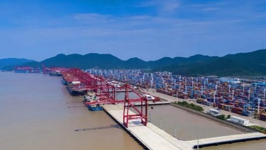 全球第二大单体集装箱码头完成最后“拼图”