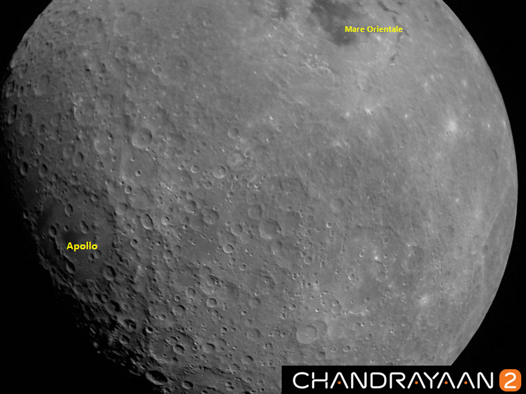 印度“月船2号”回传首张其拍摄的月球照片