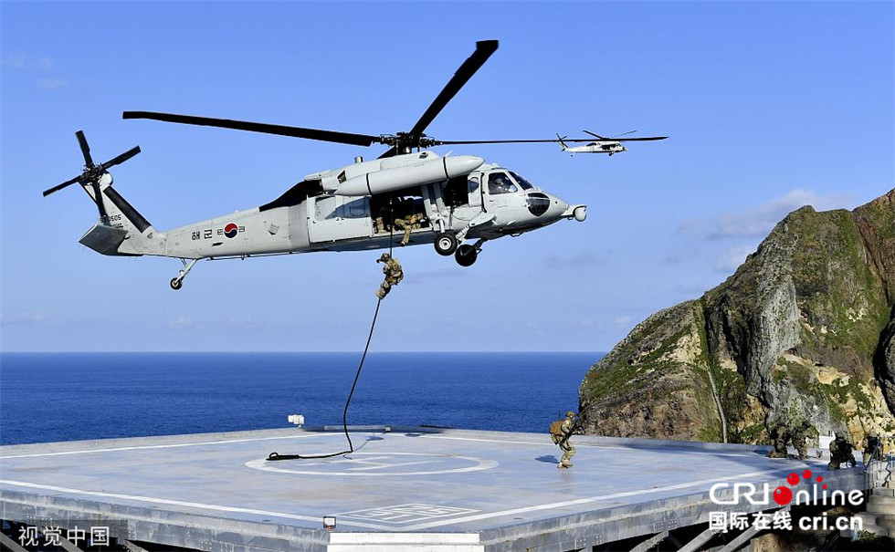韩国启动“独岛防御演习”(高清组图)