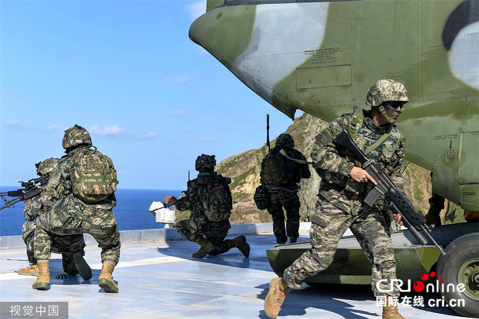 韩国启动“独岛防御演习”(高清组图)