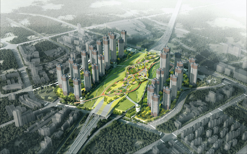 广东省交通集团加快基础设施建设_fororder_广深新塘立交改造工程效果图