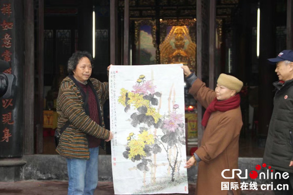 图片默认标题_fororder_著名书画艺术家刁瑞云为观音阁赠送书画作品