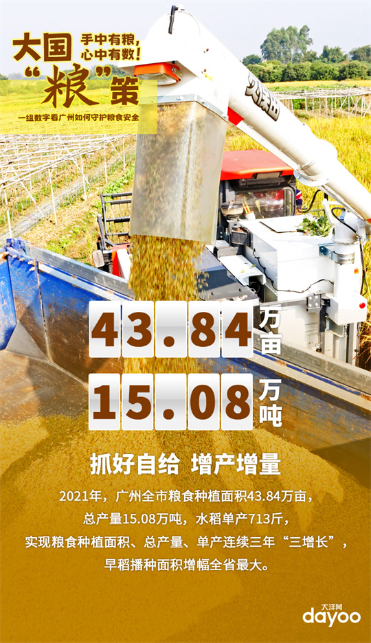 大国“粮”策丨手中有粮，心中有数！一组数字，看广州如何守护粮食安全