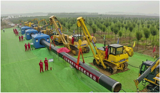 山东管网西干线天然气管道工程开工_fororder_15_15_0767