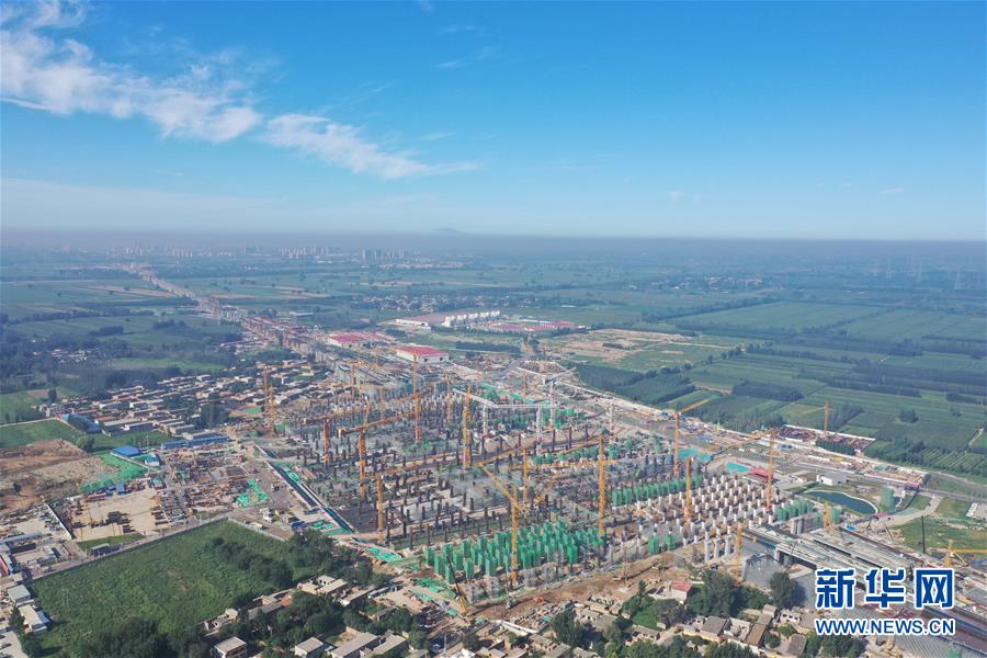 雄安站地下主体结构即将完成(组图)