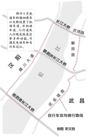 【暂不签】9月底武汉将有自行车过江环线