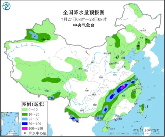 长江流域雨势逐渐减弱 江南华南闷热持续“发酵”