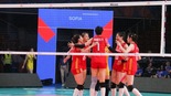 世界女排联赛：中国胜韩国