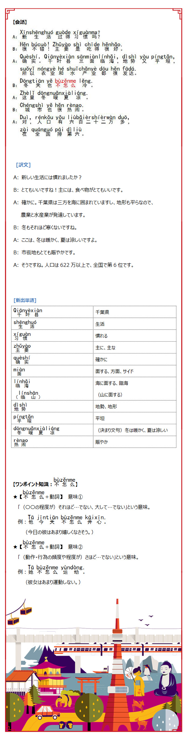 47都道府県で実践 中国語36 ー千葉の基本情報 中国国際放送局