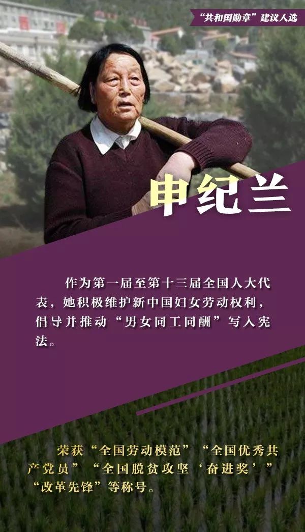 致敬！“共和国勋章”和国家荣誉称号建议人选全名单