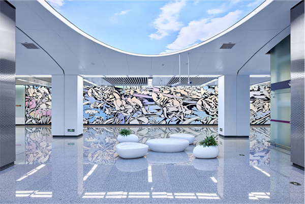 成都地铁5号线系列公共艺术作品荣获环球人居设计大奖优秀奖_fororder_锦城大道站《自然史诗》-供图-成都轨道集团