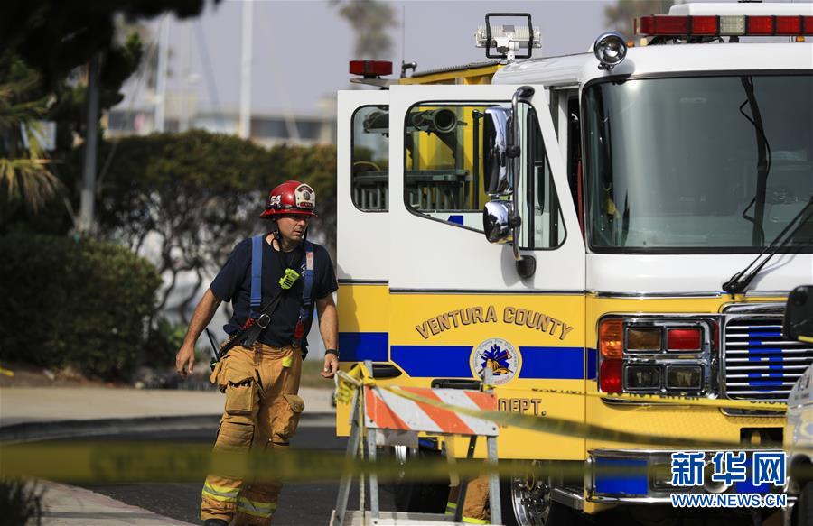 美国加州南部游船失火 34人失踪(组图)