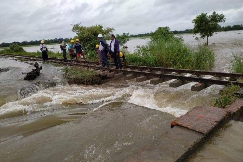缅甸八省邦遭遇水灾 仰光曼德勒铁路中断