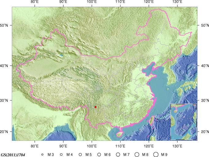 在四川凉山州木里县发生3.5级地震 震源深度16千米。
