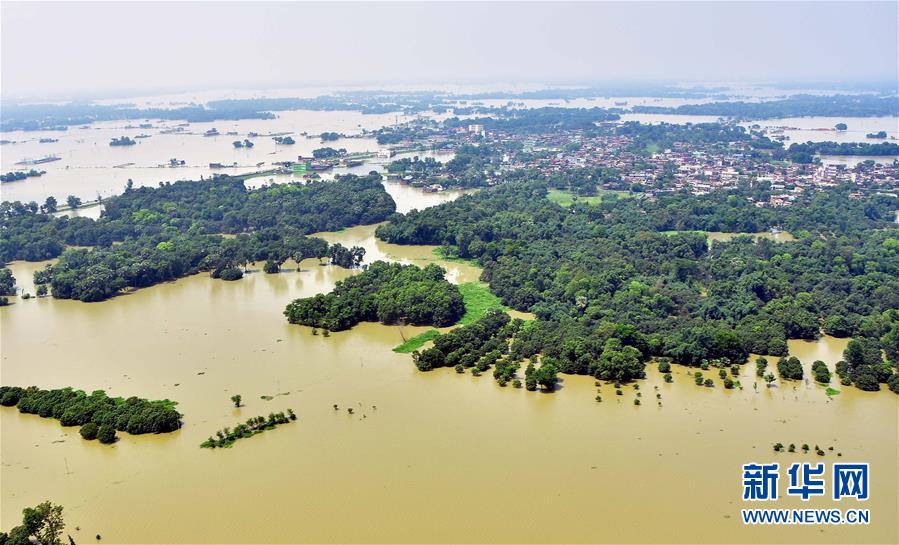 印度比哈尔邦洪水泛滥